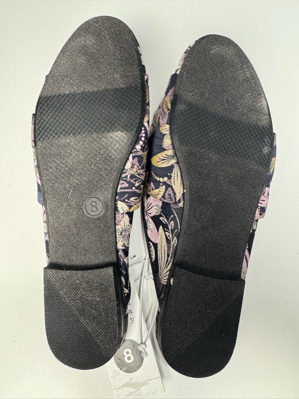 Women’s Shoes: New Day Holland Knotted Floral Mules Backless Slides ✨NWT✨Size 8 - Picture 4 of 6